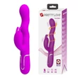 Csiklóizgatós szilikon vibrátor hullámzó funkcióval Pretty Love Laursen Purple I