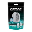 Vibrátoros maszturbátor tojás VIBEGGS - Naughty Nubs - Vibrating Masturbation Sleeve - White