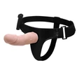 Felcsatolható vibráló pénisz Hollow strap-on 
