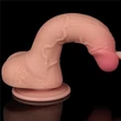 Csúszóbőrös dupla rétegű realisztikus herés dildó 19,5 cm világos - 7.5'' Sliding Skin Dual Layer Dong Flesh I