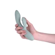 Csiklókaros szilikon vibráetor applikációs Chika turquoise grey