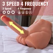 Férfi torzó maszturbátor vibrátoros Peel ass masturbator and dildo thrusting