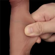 Letapasztható, csúszóbőrös dildó 7.5'' sliding skin pro dual layer silicone dong