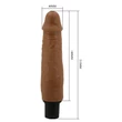 Realisztikus csúszóbőrös vibrátor Sliding Skin Waldorf 18 cm