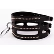 Bőr nyakörv fekete - Collar made in calf softy leather