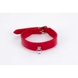 Nyakörv piros - Patent leather with lamb leather