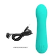 G-pont vibrátor és csiklóizgató Pretty Love Faun Green