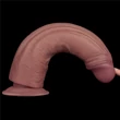 Realisztikus hajlítható  vibrátor 10.5'' vibrating dual density power cock