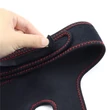 Vibrációs felcsatolható fekete herés dildó 19 cm -Vibrating easy strapon set 7.5'' black