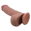 Realisztikus csúszóbőrös herés dildó 23,4 cm - Sliding Skin 9.2 Flesh II