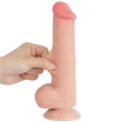 Letapasztható 8'' sliding skin dual layer dildó testszínű iii