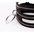 Bőr nyakörv fekete - Collar made in calf softy leather