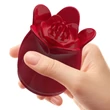 Masszírozó vibrátorra helyezhetó rózsa alakú fej Pretty Love Secret Garden Red