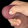 Realisztikus hajlítható dildó 16'' dual layered bendable silicone cock xxl(flesh)
