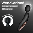 Nagy masszírozó vibrátor Wand-erland (Black/Rosegold)