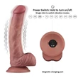 Realisztikus hajlítható vibrátor 9'' vibrating dual density power cock