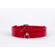 Nyakörv piros - Patent leather with lamb leather