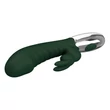 Nyuszi vibrátor Pretty Love Naugthy Bunny zöld 20 cm