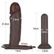 Felcsatolható fekete, üreges dildó 21,4 cm - Ingen 9'' Enhanced Set L/XL/2XL (Black)