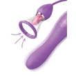 Nyelves, vákuumos csiklóizgató vibrátor 3 az 1-ben - Her ultimate pleasure max purple