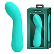 G-pont vibrátor és csiklóizgató Pretty Love Faun Green