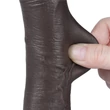 Letapasztható dildó 7.5'' sliding skin dual layer fekete i