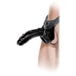 Felköthető üreges dildó 25 cm - Extreme Hollow Strap-On Black