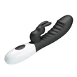 Nyuszi vibrátor szilikon Pretty Love Naugthy Bunny Black