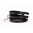 Bőr nyakörv fekete - Collar made in calf softy leather