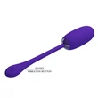 Vibrációs tojás puha szilikon bevonattal Pretty Love Julius Purple II