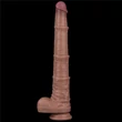 Realisztikus hajlítható dildó 16'' dual layered bendable silicone cock xxl(flesh)