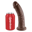 Letapasztható realisztikus dildó 8" cock  brown