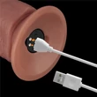 Realisztikus hajlítható  vibrátor 10.5'' vibrating dual density power cock