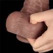 Realisztikus hajlítható dildó 16'' dual layered bendable silicone cock xxl(flesh)
