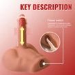 Férfi torzó maszturbátor vibrátoros Peel ass masturbator and dildo thrusting