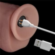 Csúszóbőrös vibrátoros műpénisz Pro II - távirányítós 20 cm