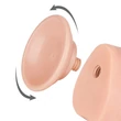 Kétrétegű, csúszóbőrös világos herés dildó 24cm - 9.5'' Sliding Skin Dual Layer Dong Flesh
