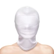 Fehér teljes fejmaszk Fetish & Fashion - Closed Hood - White