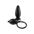Felfújható fenékdugó Inflatable silicone plug  black