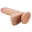 Realisztikus csúszóbőrös herés dildó Pretty Love Creel flesh 16 cm