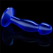Kék zselés prosztata dildó, anál plug Flawless Clear Prostate Plug 6.5'' Blue 16,5 cm