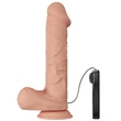Realisztikus csúszóbőrös letapasztható vibrátor Pretty Love Bergrisi 26 cm