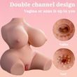 Vibrációs női torzó maszturbátor vagina és ánusz nyílással Barret vibrating masturbator