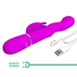 Csiklóizgatós szilikon vibrátor hullámzó funkcióval Pretty Love Laursen Purple I
