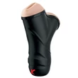Vibrációs száj és vagina  maszturbátor Double Penetration Vibrating Stroker Light/Black