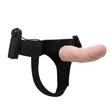 Felcsatolható vibráló pénisz Hollow strap-on 