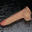 Realisztikus, letapasztható, tölthető, vízálló vibrátor 22 cm - 9'' Vibrating Power Basics Cock