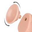 Csúszóbőrös dupla rétegű realisztikus herés dildó 19,5 cm világos - 7.5'' Sliding Skin Dual Layer Dong Flesh I