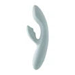 Csiklókaros szilikon vibráetor applikációs Chika turquoise grey