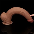 Ultrarealisztikus nagy méretű csúszóbőrös dildó 34 cm - 13.5'' King Sized Sliding Skin Dual Layer Dong Brown
